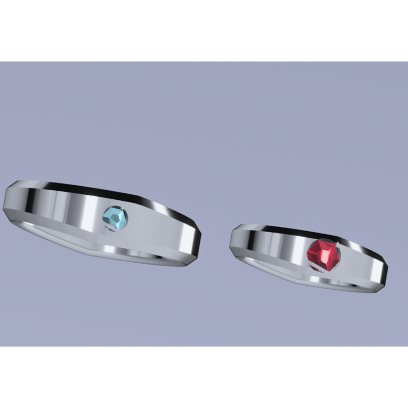 ストーン付きシンプルリング